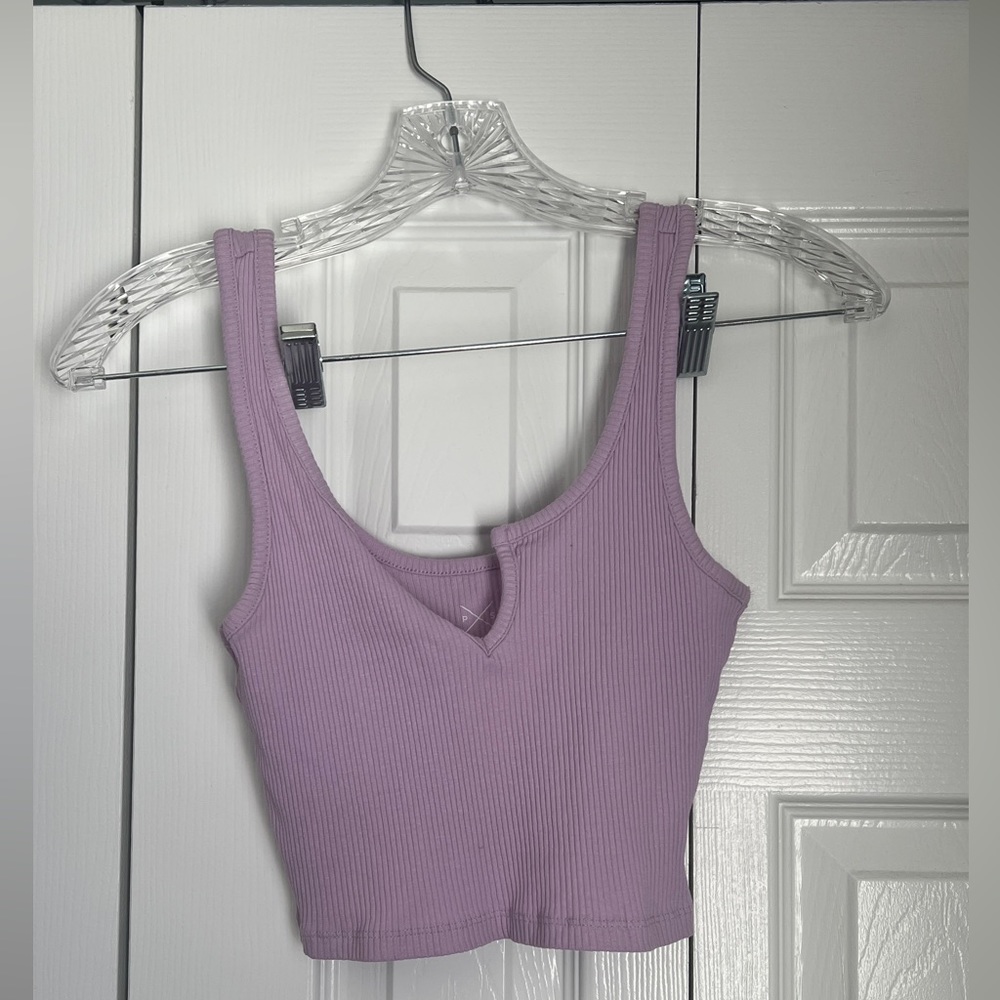 Pacsun basics purple crop tank. Size small